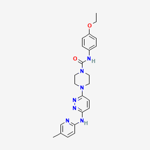 N-(4-ethoxyphenyl)-4-{6-[(5-methyl-2-pyridinyl)amino]-3-pyridazinyl}-1-piperazinecarboxamide