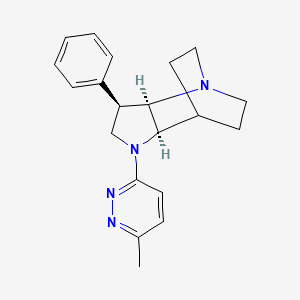 molecular formula C20H24N4 B5482252 (3R*,3aR*,7aR*)-1-(6-methylpyridazin-3-yl)-3-phenyloctahydro-4,7-ethanopyrrolo[3,2-b]pyridine 