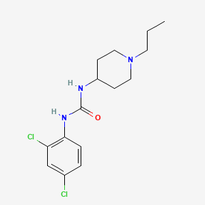 molecular formula C15H21Cl2N3O B5482286 N-(2,4-dichlorophenyl)-N'-(1-propyl-4-piperidinyl)urea 