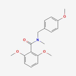 molecular formula C18H21NO4 B5482348 2,6-dimethoxy-N-(4-methoxybenzyl)-N-methylbenzamide 