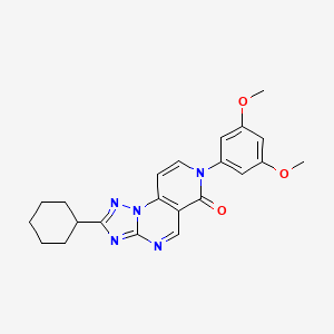 2-cyclohexyl-7-(3,5-dimethoxyphenyl)pyrido[3,4-e][1,2,4]triazolo[1,5-a]pyrimidin-6(7H)-one