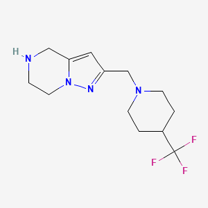 2-{[4-(trifluoromethyl)-1-piperidinyl]methyl}-4,5,6,7-tetrahydropyrazolo[1,5-a]pyrazine dihydrochloride