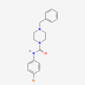 molecular formula C18H20BrN3O B5482448 4-benzyl-N-(4-bromophenyl)-1-piperazinecarboxamide 