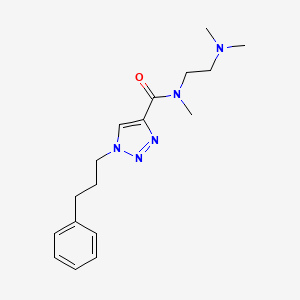 molecular formula C17H25N5O B5482471 N-[2-(dimethylamino)ethyl]-N-methyl-1-(3-phenylpropyl)-1H-1,2,3-triazole-4-carboxamide 