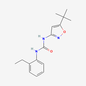 molecular formula C16H21N3O2 B5482535 N-(5-tert-butyl-3-isoxazolyl)-N'-(2-ethylphenyl)urea 