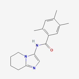 molecular formula C17H21N3O B5482552 2,4,5-trimethyl-N-(5,6,7,8-tetrahydroimidazo[1,2-a]pyridin-3-yl)benzamide 