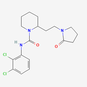 N-(2,3-dichlorophenyl)-2-[2-(2-oxo-1-pyrrolidinyl)ethyl]-1-piperidinecarboxamide