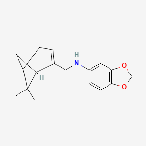 molecular formula C17H21NO2 B5482586 1,3-benzodioxol-5-yl[(6,6-dimethylbicyclo[3.1.1]hept-2-en-2-yl)methyl]amine 