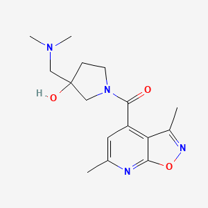 3-[(dimethylamino)methyl]-1-[(3,6-dimethylisoxazolo[5,4-b]pyridin-4-yl)carbonyl]-3-pyrrolidinol
