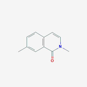 molecular formula C11H11NO B054827 2,7-二甲基异喹啉-1(2H)-酮 CAS No. 118160-07-9