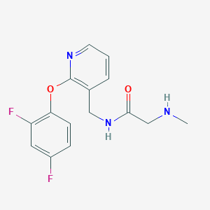 N~1~-{[2-(2,4-difluorophenoxy)pyridin-3-yl]methyl}-N~2~-methylglycinamide