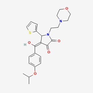 3-hydroxy-4-(4-isopropoxybenzoyl)-1-[2-(4-morpholinyl)ethyl]-5-(2-thienyl)-1,5-dihydro-2H-pyrrol-2-one