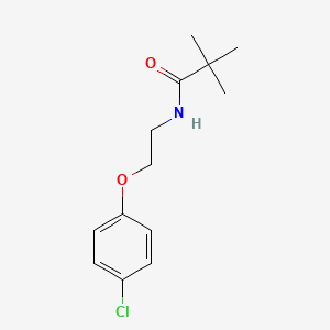 N-[2-(4-chlorophenoxy)ethyl]-2,2-dimethylpropanamide