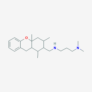 molecular formula C22H36N2O B5482802 N,N-dimethyl-N'-[(1,3,4a-trimethyl-2,3,4,4a,9,9a-hexahydro-1H-xanthen-2-yl)methyl]-1,3-propanediamine 