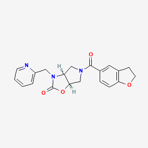 (3aS*,6aR*)-5-(2,3-dihydro-1-benzofuran-5-ylcarbonyl)-3-(pyridin-2-ylmethyl)hexahydro-2H-pyrrolo[3,4-d][1,3]oxazol-2-one