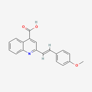 2-[2-(4-methoxyphenyl)vinyl]-4-quinolinecarboxylic acid