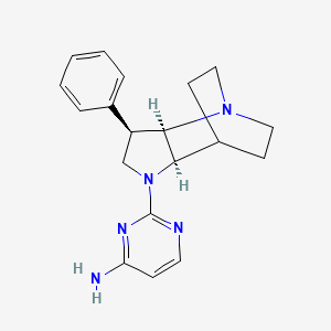molecular formula C19H23N5 B5482874 2-[(3R*,3aR*,7aR*)-3-phenylhexahydro-4,7-ethanopyrrolo[3,2-b]pyridin-1(2H)-yl]pyrimidin-4-amine 