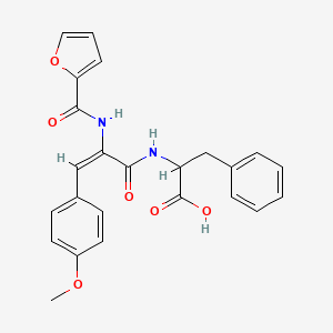 molecular formula C24H22N2O6 B5482881 N-[2-(2-furoylamino)-3-(4-methoxyphenyl)acryloyl]phenylalanine 