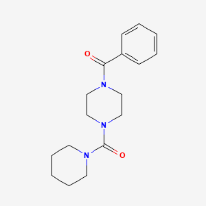 molecular formula C17H23N3O2 B5482898 1-benzoyl-4-(1-piperidinylcarbonyl)piperazine 