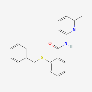 molecular formula C20H18N2OS B5482990 2-(benzylthio)-N-(6-methyl-2-pyridinyl)benzamide 
