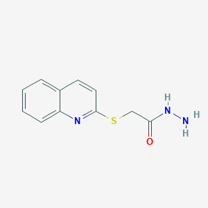 molecular formula C11H11N3OS B5482994 2-(2-quinolinylthio)acetohydrazide 