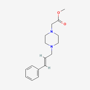 molecular formula C16H22N2O2 B5483000 methyl [4-(3-phenyl-2-propen-1-yl)-1-piperazinyl]acetate 