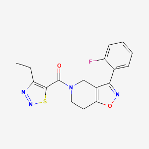 5-[(4-ethyl-1,2,3-thiadiazol-5-yl)carbonyl]-3-(2-fluorophenyl)-4,5,6,7-tetrahydroisoxazolo[4,5-c]pyridine