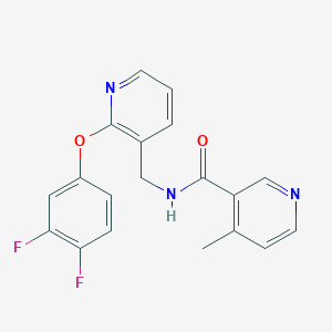 molecular formula C19H15F2N3O2 B5483132 N-{[2-(3,4-difluorophenoxy)pyridin-3-yl]methyl}-4-methylnicotinamide 