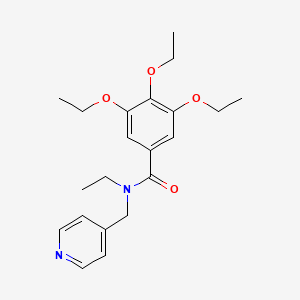 molecular formula C21H28N2O4 B5483137 3,4,5-triethoxy-N-ethyl-N-(4-pyridinylmethyl)benzamide 