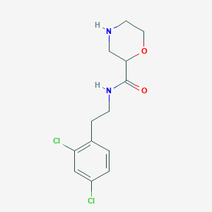 molecular formula C13H16Cl2N2O2 B5483148 N-[2-(2,4-dichlorophenyl)ethyl]-2-morpholinecarboxamide hydrochloride 
