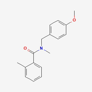 molecular formula C17H19NO2 B5483275 N-(4-methoxybenzyl)-N,2-dimethylbenzamide 