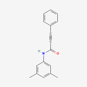 molecular formula C17H15NO B5483313 N-(3,5-dimethylphenyl)-3-phenyl-2-propynamide 