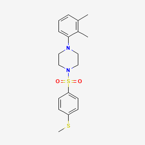molecular formula C19H24N2O2S2 B5483315 1-(2,3-dimethylphenyl)-4-{[4-(methylthio)phenyl]sulfonyl}piperazine 