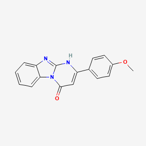 molecular formula C17H13N3O2 B5483342 2-(4-methoxyphenyl)pyrimido[1,2-a]benzimidazol-4(1H)-one 