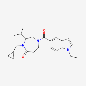 4-(cyclopropylmethyl)-1-[(1-ethyl-1H-indol-5-yl)carbonyl]-3-isopropyl-1,4-diazepan-5-one