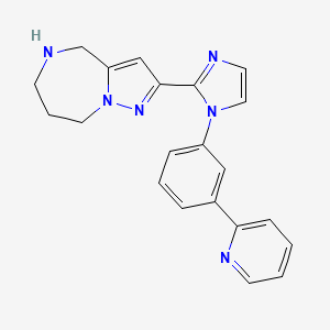 2-{1-[3-(2-pyridinyl)phenyl]-1H-imidazol-2-yl}-5,6,7,8-tetrahydro-4H-pyrazolo[1,5-a][1,4]diazepine dihydrochloride