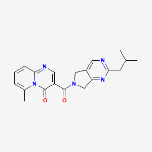 molecular formula C20H21N5O2 B5483417 3-[(2-isobutyl-5,7-dihydro-6H-pyrrolo[3,4-d]pyrimidin-6-yl)carbonyl]-6-methyl-4H-pyrido[1,2-a]pyrimidin-4-one 