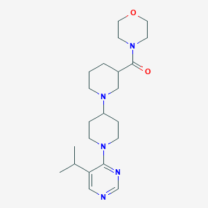 molecular formula C22H35N5O2 B5483421 1'-(5-isopropylpyrimidin-4-yl)-3-(morpholin-4-ylcarbonyl)-1,4'-bipiperidine 