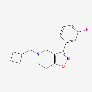 5-(cyclobutylmethyl)-3-(3-fluorophenyl)-4,5,6,7-tetrahydroisoxazolo[4,5-c]pyridine