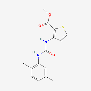 molecular formula C15H16N2O3S B5483456 methyl 3-({[(2,5-dimethylphenyl)amino]carbonyl}amino)-2-thiophenecarboxylate 