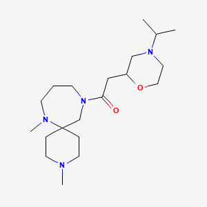 11-[(4-isopropylmorpholin-2-yl)acetyl]-3,7-dimethyl-3,7,11-triazaspiro[5.6]dodecane