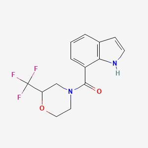 7-{[2-(trifluoromethyl)morpholin-4-yl]carbonyl}-1H-indole