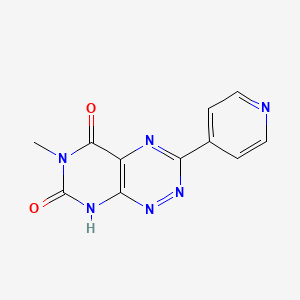 6-methyl-3-(4-pyridinyl)pyrimido[5,4-e][1,2,4]triazine-5,7(6H,8H)-dione