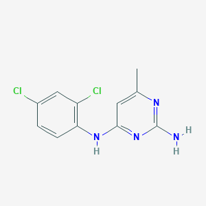 molecular formula C11H10Cl2N4 B5483591 N~4~-(2,4-dichlorophenyl)-6-methyl-2,4-pyrimidinediamine 