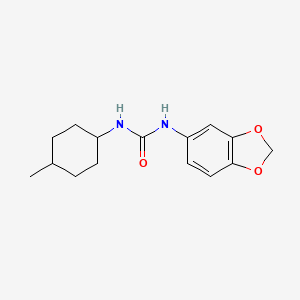 molecular formula C15H20N2O3 B5483628 N-1,3-benzodioxol-5-yl-N'-(4-methylcyclohexyl)urea 