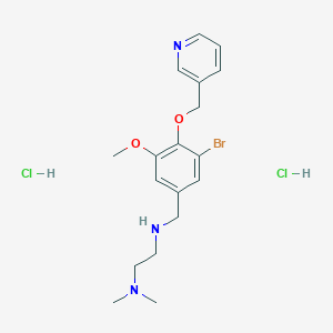 N'-[3-bromo-5-methoxy-4-(3-pyridinylmethoxy)benzyl]-N,N-dimethyl-1,2-ethanediamine dihydrochloride