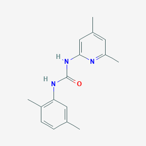 molecular formula C16H19N3O B5483640 N-(2,5-dimethylphenyl)-N'-(4,6-dimethyl-2-pyridinyl)urea 