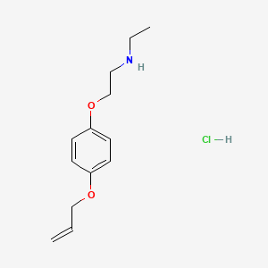 molecular formula C13H20ClNO2 B5483672 {2-[4-(allyloxy)phenoxy]ethyl}ethylamine hydrochloride 