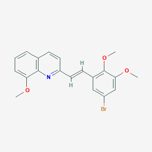 2-[2-(5-bromo-2,3-dimethoxyphenyl)vinyl]-8-methoxyquinoline