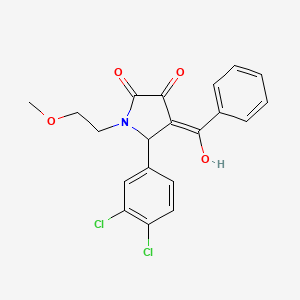 4-benzoyl-5-(3,4-dichlorophenyl)-3-hydroxy-1-(2-methoxyethyl)-1,5-dihydro-2H-pyrrol-2-one